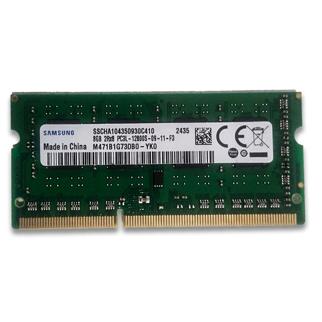 رم لپ‌تاپ سامسونگ مدل YK0 ظرفیت 8GB DDR3L فرکانس 1600MHz تایمینگ CL11 تک کاناله SO-DIMM