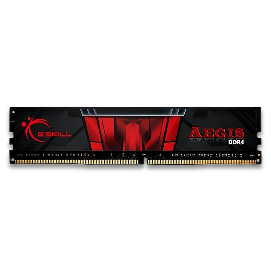رم کامپیوتر جی‌اسکیل DDR4 تک کاناله 8 گیگابایت مدل AEGIS فرکانس 3200 مگاهرتز تایمینگ CL16 و ولتاژ کاری 1.35 ولت