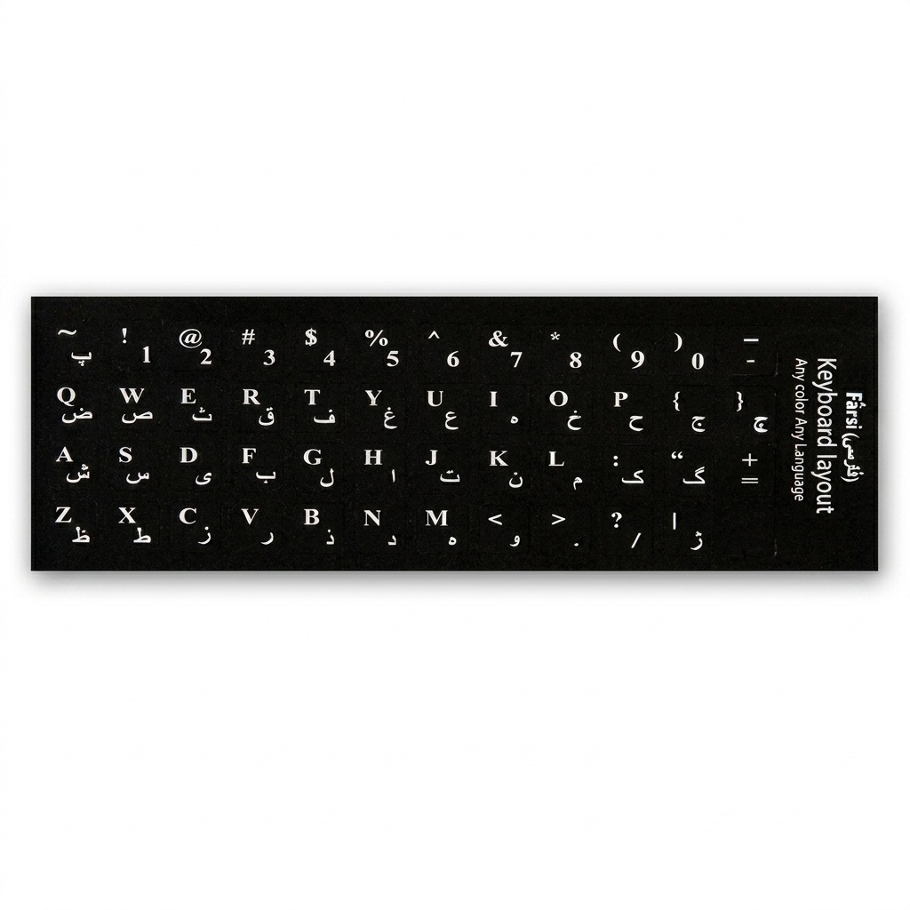 برچسب حروف فارسی کیبورد مدل D-01