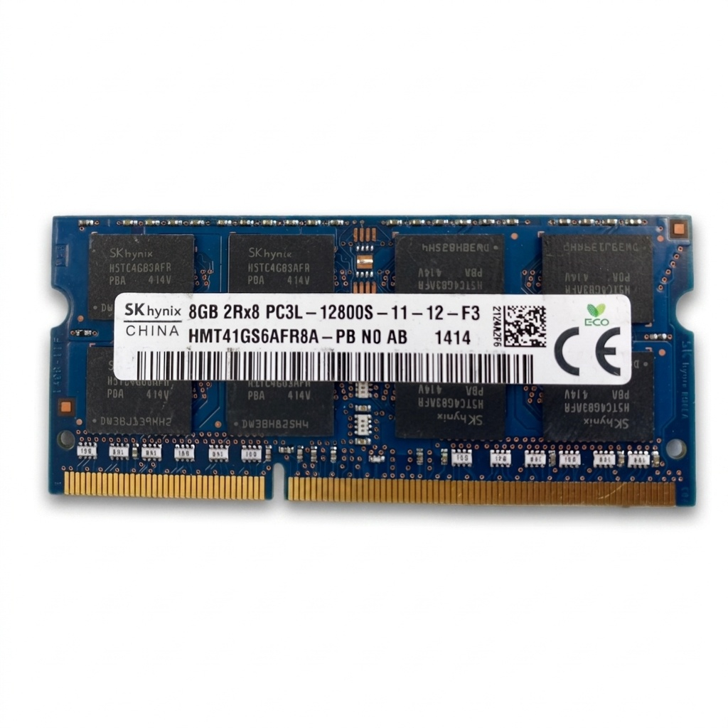 رم لپ‌تاپ 8 گیگابایت SK hynix مدل 12800S DDR3L با فرکانس 1600 مگاهرتز، تایمینگ CL11 و فرم‌فکتور SO-DIMM